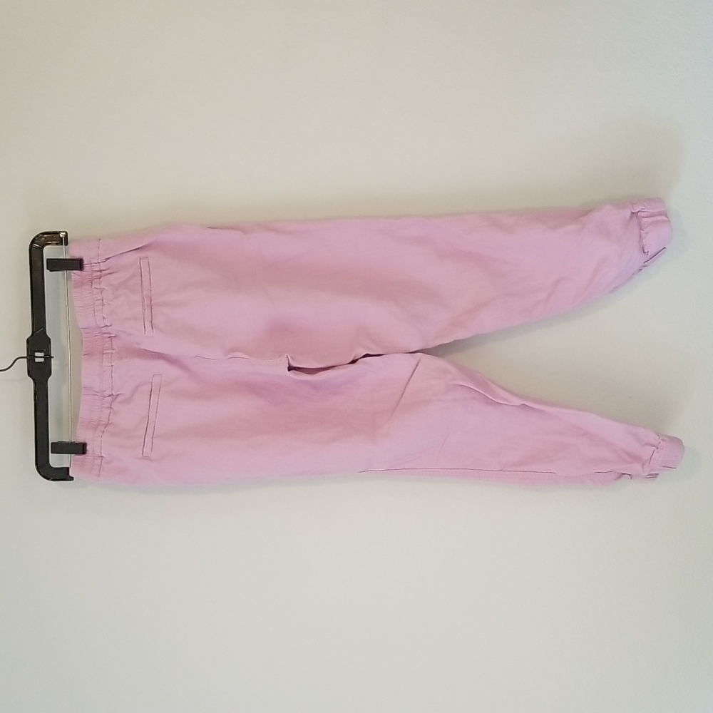J Crew Lilac Light Purple Point Sur Linen Cuffed Jogger pants sz 00 - Picture 5 of 6